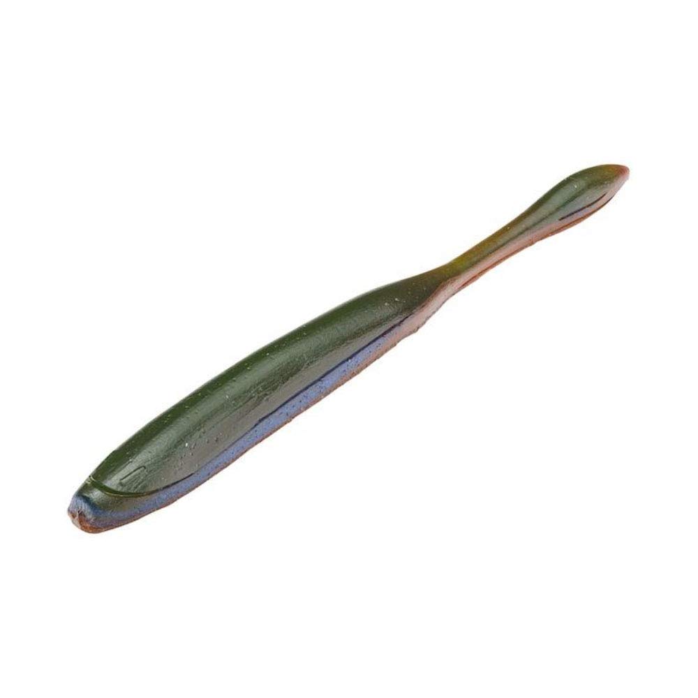 Strike King KVD Dream Shot Fishing Lure, Soft Plastic Worm, Hinged Tail Section, Coffee Scent, Salt Impregnated, Open Pour Technology