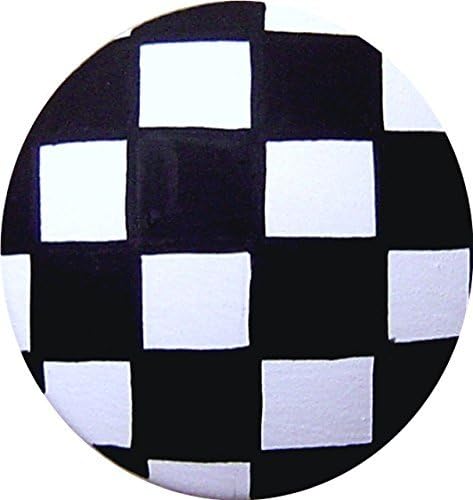 Hand Painted Black and White Checks Checkerd Knobs Decorative Dresser Knobs Cabinet Knobs Wood Knobs Kids Drawer Knobs