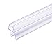 KINGRAN Frameless Shower Door Bottom Seal, Fits 3/8” x 36” Swinging Shower Door