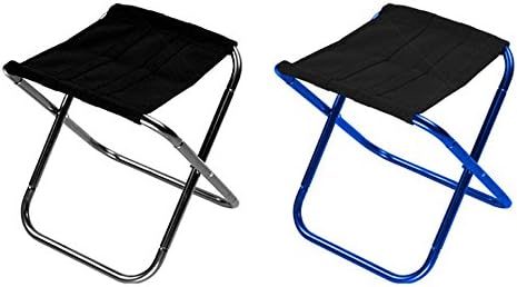 VTSP Ultralight Mini Portable Folding Camping Stools, Compact Camp Footrest Stool, Great for Travel, Fishing, Beach,a Quick Rest Outdoors and for Chores Close to the Ground (blue)