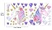 Unicorn Decals Bedroom Wall Decor Girls Wall Decals Girls Bedroom Wall Decor Unicorn Peel and Stick Wall Decals Diamond Wall Decals