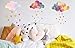 Cloud Wall Decals Heart Wall Decals Removable Peel and Stick Nursery Wall Decal Baby Kids Room Wall Decor