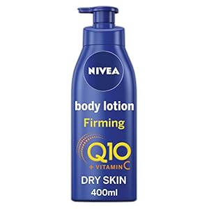 NIVEA Firming Body Lotion Q10 + Vitamin C (400ml), Nourishing Firming Cream with Q10 & Vitamin C, NIVEA Soft Moisturising Cream for Firm Skin