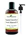 Organic Unrefined Virgin Sweet Almond Oil | Imported From Italy | 100% Pure | Cold Pressed | Hexane Free | Carrier Oil (8 Fluid Ounces)