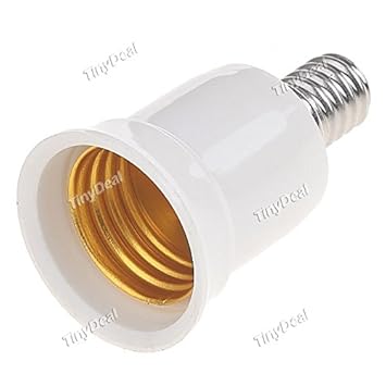 Buy Tiny Deal E14 Screw Cap To E27 Socket Base Adapter Converter Holder For Led Halogen Cfl Light Bulb Hcg 23495 Online At Low Prices In India Amazon In