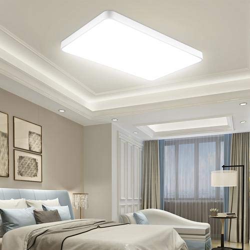 Lámparas de Techo, Sararoom 24W LED Blanco Frío Moderno Square Ultradelgado Luz de Techo Impermeable 6000k lm Panel LED de Techo para Salón Cocina Dormitorio De La Lámpara