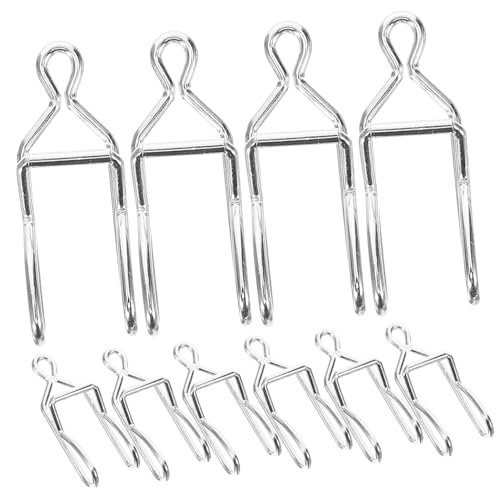 BUTIFULSIC 50pcs DIY Pocket Watch Chain Clasps Iron Clips Durable Rust Resistant Craft Accessories for Cowboy Chains and Custom Jewelry Making