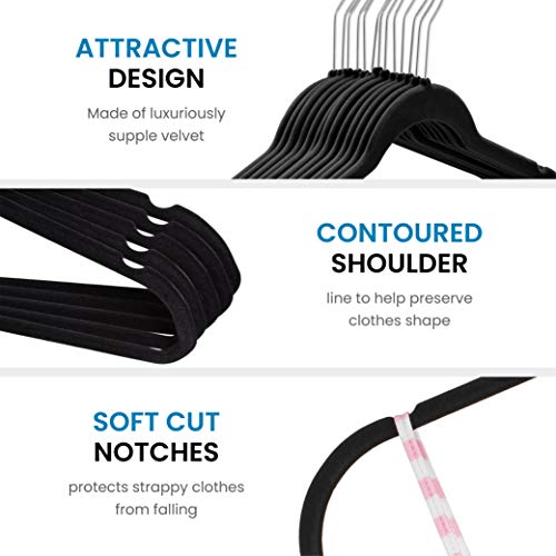 4 Zober+Non+Slip+Velvet+Hangers+Up
