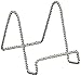TRIPAR Decorative Twisted Wire Stand, Chrome Display (6 Inch Depth) Tabletop Easel Sleek & Modern Look - Perfect for Books, Plates, Photos & More
