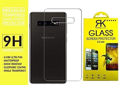 Compatible Samsung Galaxy S10+ Combo Perfect Fitting Soft Transparent Back Cover + Curve Edge Tempered Glass Screen Protector