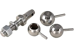 Trimax TMB335 Interchangeable Multi-Ball Hitch Ball System, Chrome