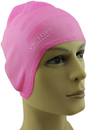 #1 Swimming Cap For Adult Men &amp; Women, Boys &amp; Girls. Specially Designed for Swimmers with Long, Thick, Curly Hair - The Best Silicone Swim Cap On Amazon – Free Nose Clip &amp; Ear Protection.