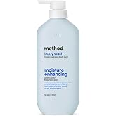 method Hydrating Body Wash, Moisture Enhancing, 17 fl oz | Leaves Skin Feeling Soft &amp; Moisturized, Made without Parabens, With Notes of Amber Wood, Musk &amp; Lavender Notes