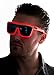 Neon Nightlife Red Frame/Tinted Single Lens Tron Style Light Up Glasses