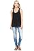 Loose Fit extra long tank tops for women Black XXL