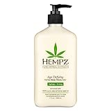 Hempz Age Defying Herbal Body Moisturizer, Off White, Vanilla/Musk, 17 Fluid Ounce