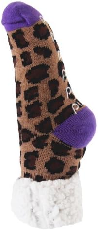 PUDUS Brand Slipper Socks (Leopard Brown)
