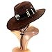 Lonme McCree Hats Cosplay Game OW Accessory Fancy Cowboy Hat Caps Brown