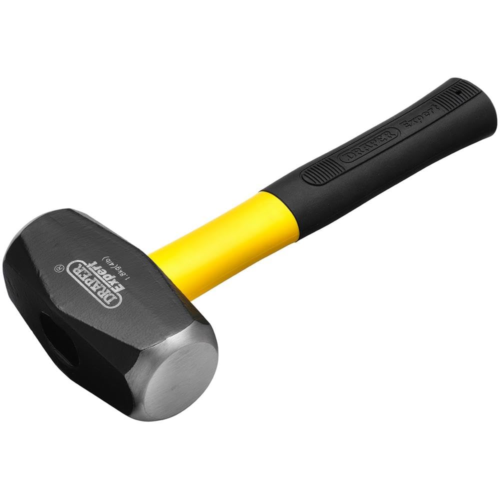 Draper 30672 Expert Fibre Glass Shaft Club Hammer, 4LB, 1.8kg , Blue