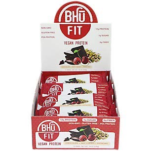 BHU BAR Tart Cherry Pistachio HIGH Protein BAR Pack of 12