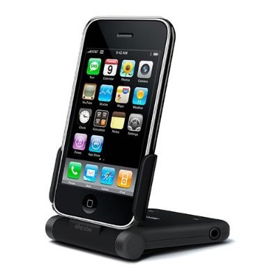 dexim iPhone用補助バッテリー兼Dockスタンド P-Flip Power Play Dock for iPhone マットブラック DCA132-M