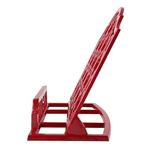 JOGREFUL Vintage Cast Iron Cookbook Stand Red Metal Cookbook Holders