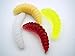 TOASIS Soft Plastic Fishing Wax Worms Artificial Bee Moth Silicone Larva Wiggler Glow Maggot Grub Lure Baits Pack of 200pcs Assorted Colors
