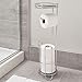 iDesign Classico Free Standing Toilet Paper Holder with Shelf for Bathroom - Chrome