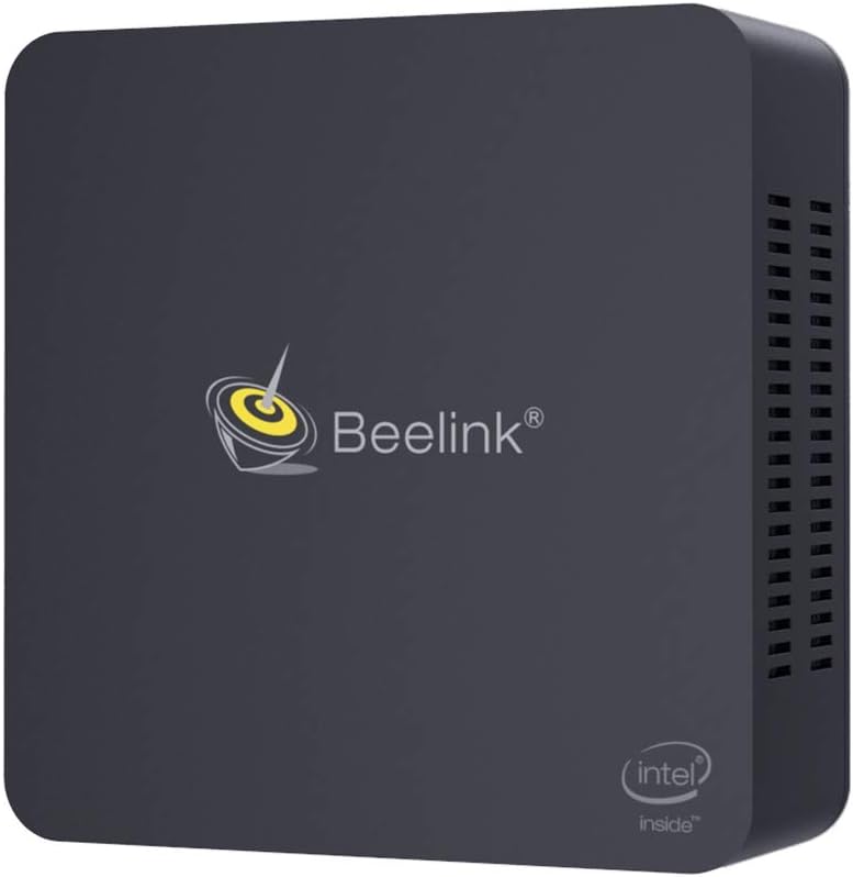 Beelink L55 Windows 10 4K Mini PC, 8GB DDR3L 256GB SSD Intel Core i3-5005U Mini Desktop Computer with HDMI, Mini DP, Two Gigabit Ethernet,Dual WiFi, Support Expand RAM and SSD
