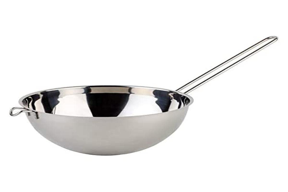 APS Bain-Marie Water Bath Bowl with Wire Handle Diameter 5 mm Height 9 cm for 1.5 L Volume Stainless Steel 18/8