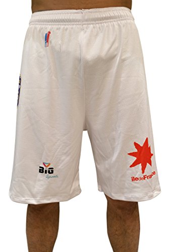 Bigsport Boris Diaw 2017-2018 - Pantaloncini da Basket, da Uomo, Uomo, LMBD2017-3, Bianco, FR : XXS (Taille Fabricant : 8 Ans)