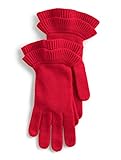 Talbots Women's Gallery Ruffle Glove O/S Red Pop