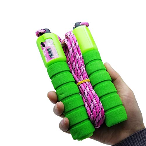 M-jump Colorful Adjustable Soft Skipping Rope - 4 Pack Lightweight Foam Handles Jump Rope for Kids Children Students & Adults (Random Color - Thumbnail 4