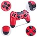 Kogoda Wireless Bluetooth Controllers Joystick Gamepad for V2 PS4 Playstation 4 Double Shock – Bundled with USB Charge Cord (Black and Red)thumb 1