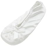 Isotoner Satin Pearl Ballerina Girls Slippers