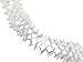 Mexlor Hanging Garland Four-Leaf Tissue Paper Flower Garland Reusable Party Streamers for Party Wedding Decorations, 11.81 Feet/3.6M Each, Pack of 6 (White)
