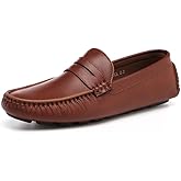 DECARSDZ Men's Lightweight Casual Penny Loafers Soft for Driving Slip on Shoes for Men
