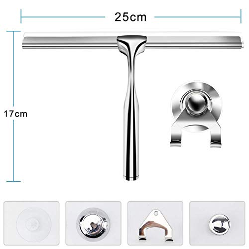 image for Fheaven (TM) Wiper, Stainless Steel Window Glass Cleaner Wiper Squeege