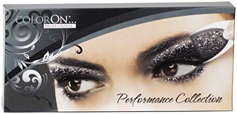 Instant Eye Makeup Application Set By ColorOn Professional - Ready Performance Eyeshadow Applicators - Waterproof &amp; 24 Hours Lasting - 5 Pairs Set (Noche &amp; Gun Metal Glitter)