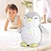 Baby White Noise Sound Machine & Baby Gift | Plays12 Baby Sleep Soothing Sounds with Sleep Aid Night Light | TGYYGPH Sound Spa,Portable Soother Stuffed Animals Penguin Plush Toy, Auto-Off Timer