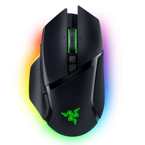 Razer Basilisk V3 Pro - Anpassbare kabellose Gaming-Maus HyperScroll Tilt Wheel (Focus Pro 30K Optischer Sensor, 13-Zonen Chroma-Beleuchtung, 10+1 Pro