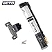 BETO 300 Psi High Pressure Bike Pump with Gauge for Shock/ Tire, Fits Presta and Schrader- Mini Bicycle inflator for Road, Mountain and BMX Bikes, Includes Mount Kit