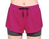 Women's Workout Fitness Running Compression Shorts