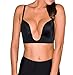 Fullness Womens V Bra Max Cleavage Booster Shaper Black 38C