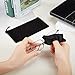 40 Pack Microfiber Case Pouch Bag Glasses Sunglasses Case with 2 Pieces Cleaning Cloth (Black)