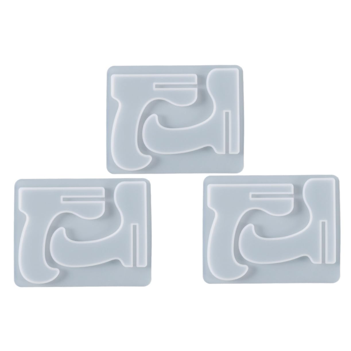 Anneome 3pcs Silicone Phone Support Molds Versatile Phone Rack for DIY Projects Creative Book Storage Rack Mold for Unique Displays Easy to Clean Design