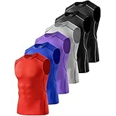 Celfaeree 4/5/6 Pack Athletic Sleeveless Shirts for Men Workout Tank Tops Compression Tank Top Gym Muscle Shirts for Running