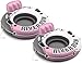 Intex River Run I Inflatable Water Lounge Tube 1-Person, Pink 58828EP (2 Pack)