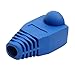 RilexAwhile 100 Pcs Blue Soft Plastic CAT5E CAT6 Ethernet RJ45 Cable Cap Connector Boots Plug Cover Strain Relief Boots (Blue)