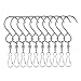 AIEVE Swivel Hooks 10 Pack Swivel Hooks Swivel Hooks for Hanging Wind Spinners S Hook Clips Wind Chimes Crystal Twisters Plants Flower Pots Bird Feeder Outdoor Ornament Hooks Party Supply, Silver